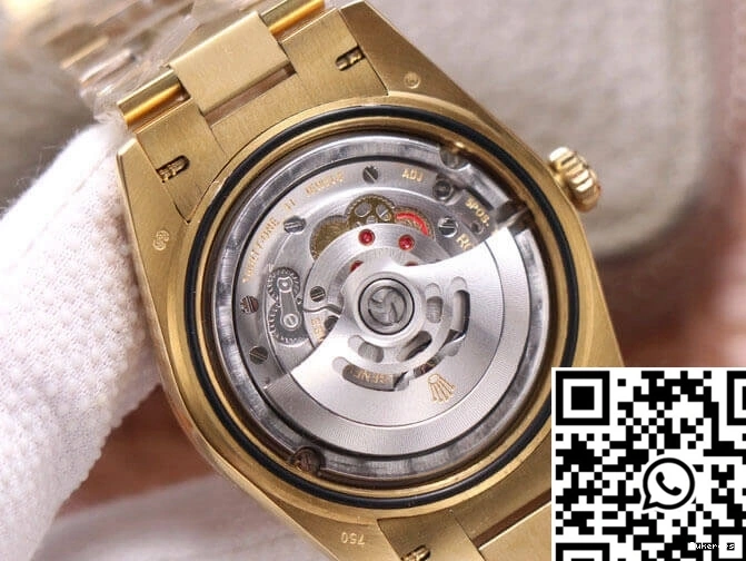 18ct Gold M228348RBR-0002 Factory Rolex 989 EW Date Day Effortless 0714